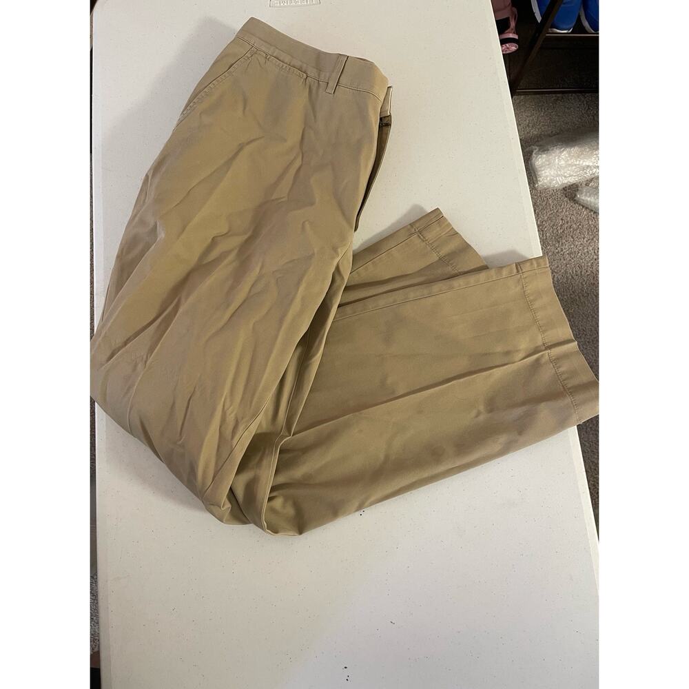 LL Bean Dress Chino Pants Classic Fit Khaki Color Men's 44 x 28